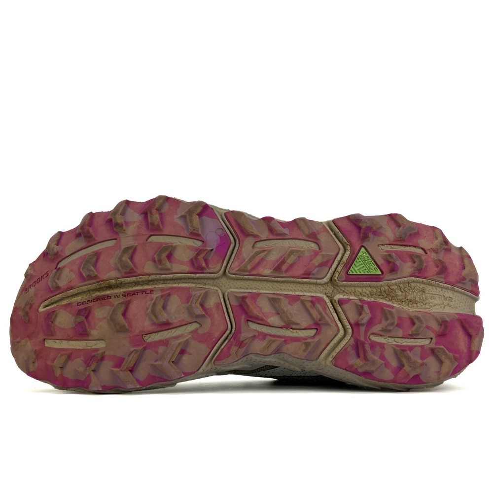 Brooks Cascadia 17 Trail Shoe - Women Size 7.5 'Oyster/Blackened Pearl/Purple' - Picture 7 of 15